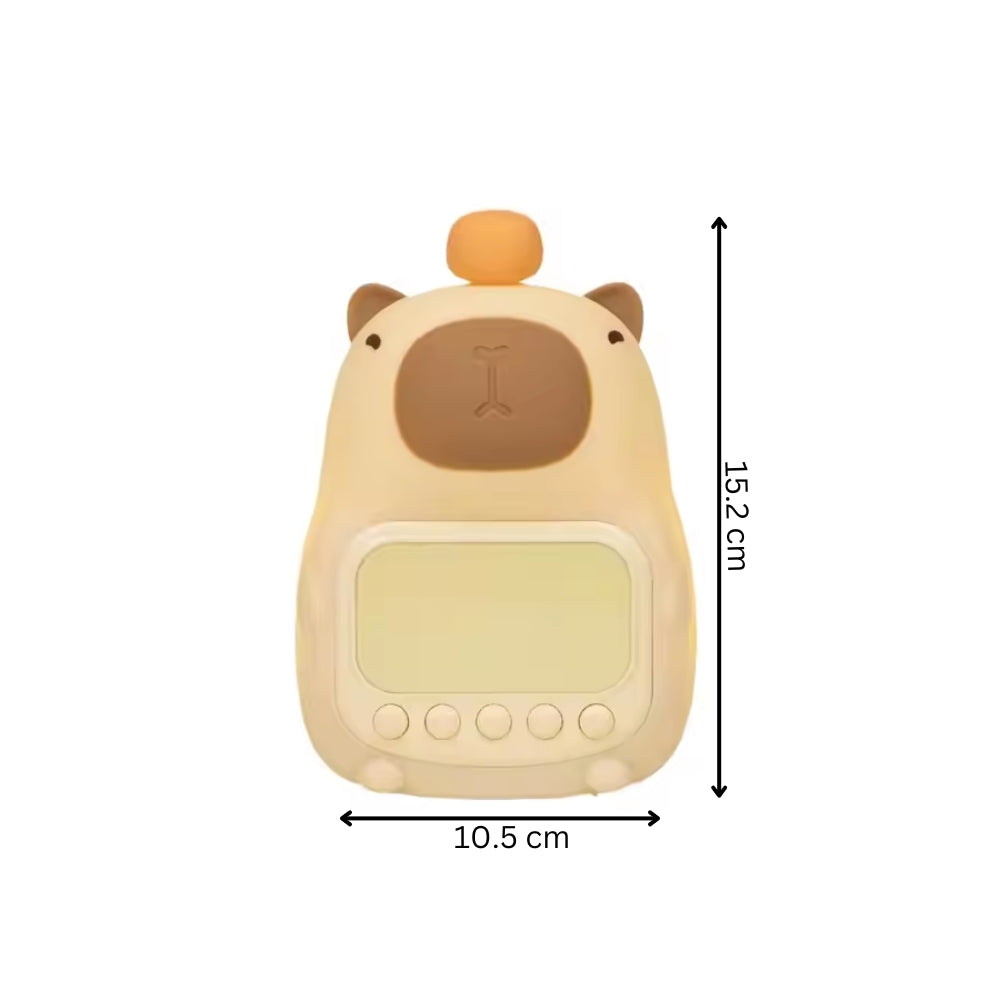 Capybara Night Light Kids Alarm Clock Night Lamp for Children's Bedroom Dimensions