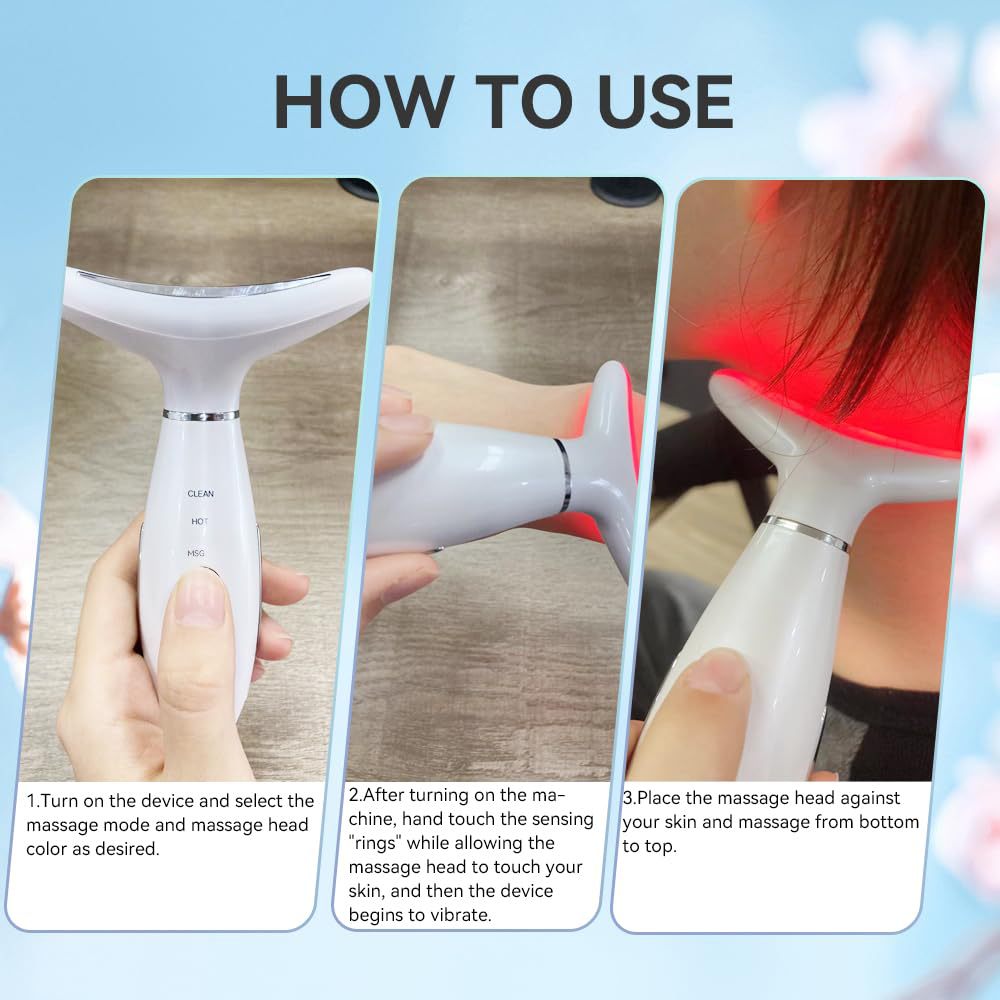 Red Light Therapy Massager Face Skin Rejuvenation for Face & Neck
