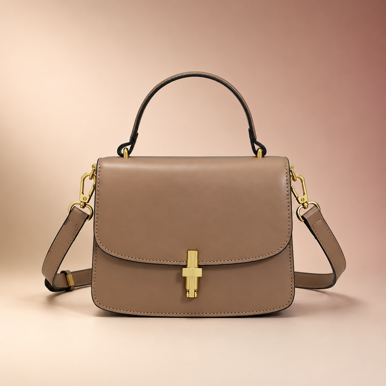 Cozy Nest Comfort Women's Vintage Metal Buckle Genuine Cowhide Leather Satchel