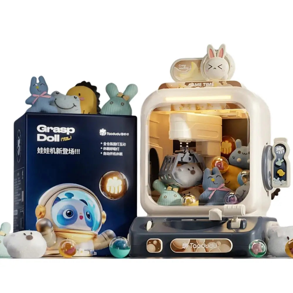 Claw Machine Kids Mini Claw Toy Crane Machines Music Doll Children Toys - Blue - General Product