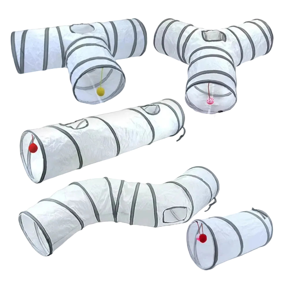 White Cat Tunnel Toy Pet Supplies Cross Border Playground For Cats Toys