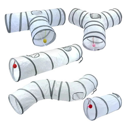 White Cat Tunnel Toy Pet Supplies Cross Border Playground For Cats Toys