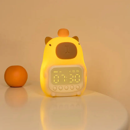 Capybara Night Light Kids Alarm Clock Night Lamp for Children's Bedroom