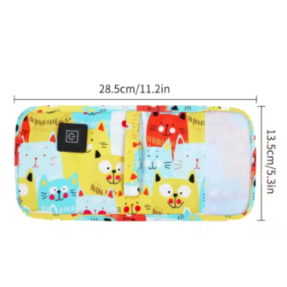 Travel USB Milk Water Bottle Warmer with Insulated Bag