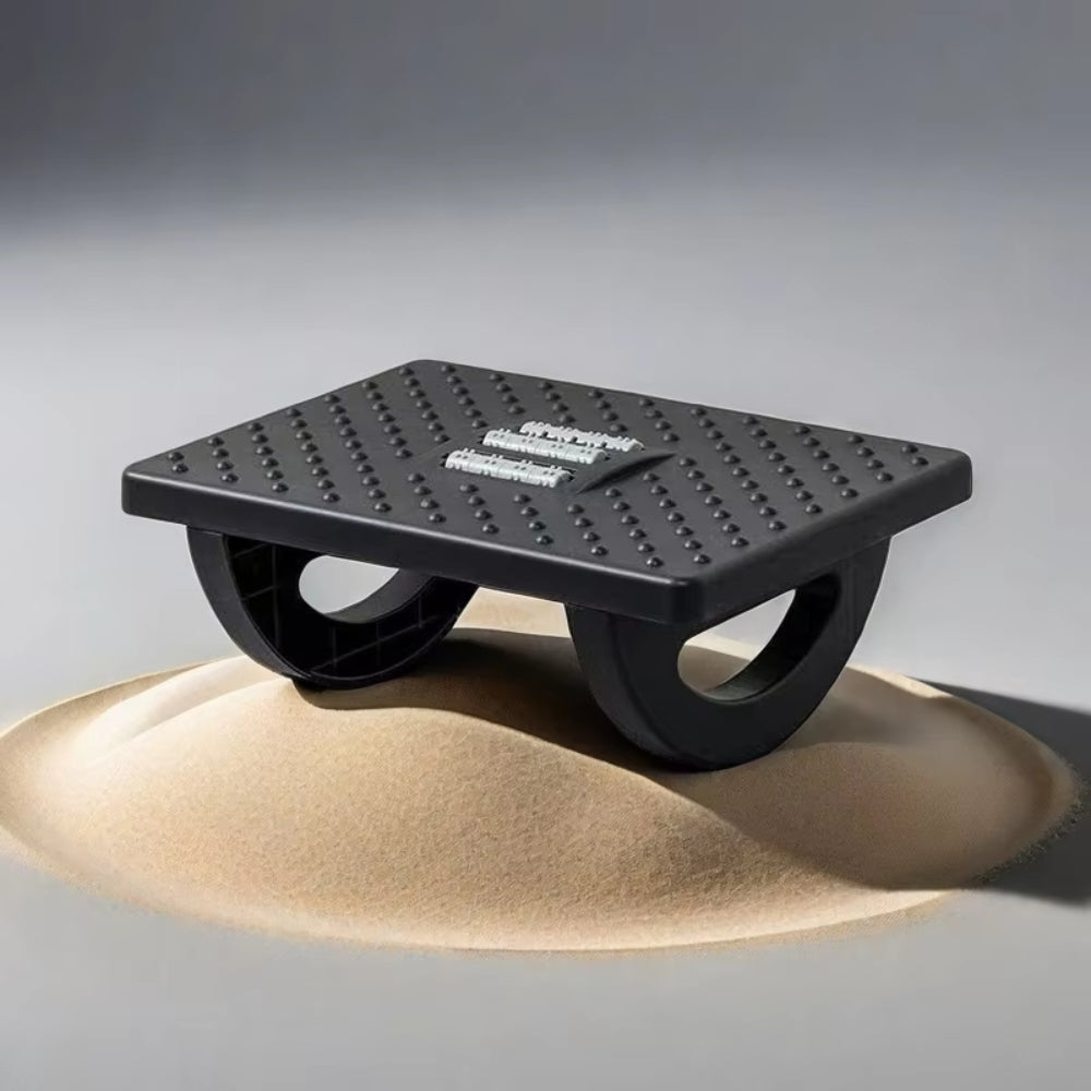 Portability Under Desk Foot Rest Ergonomic Foot Stool With Massage Rollers