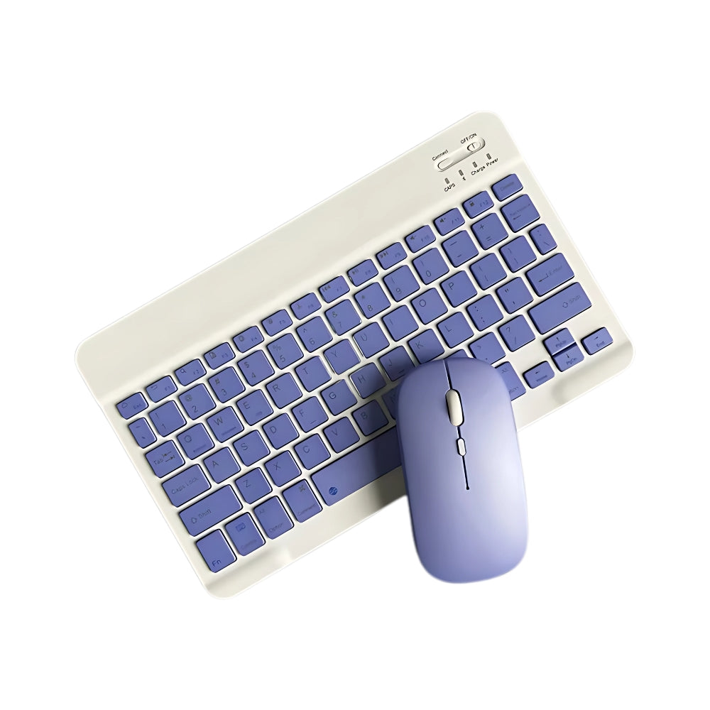 10 inch Universal Wireless Bluetooth Keyboard and Mouse Set