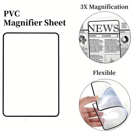 Full Page Large Sheet Magnifier Glass Reading Aid