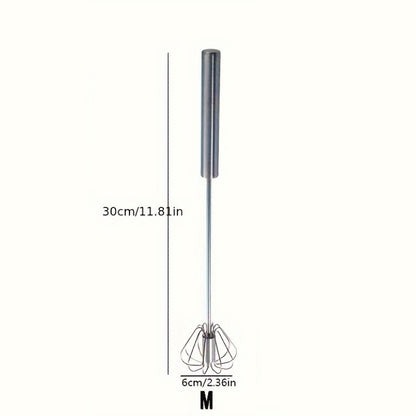 Stainless Steel Egg Beater Durable Semi-Automatic Mixer