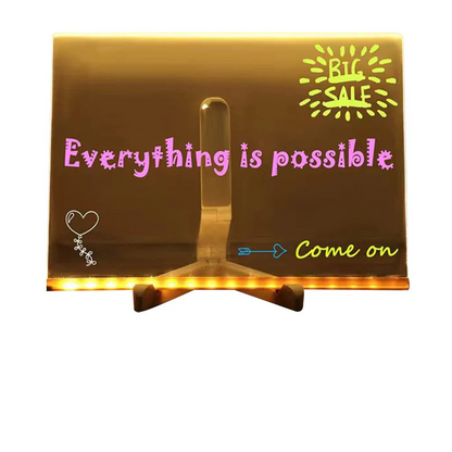 Light Up Dry Erase Board LED Letter Message Board