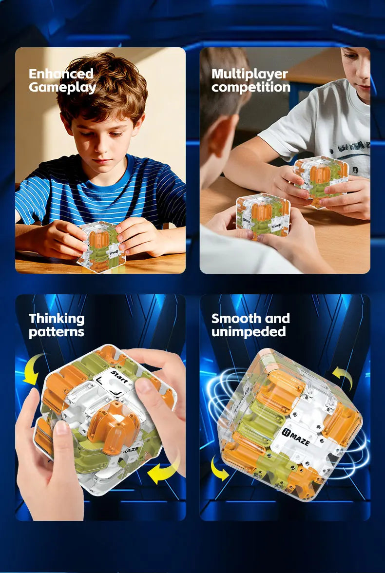3D Maze Magic Cube Fidgeting Logical Thinking Anti Stress Puzzle Cube