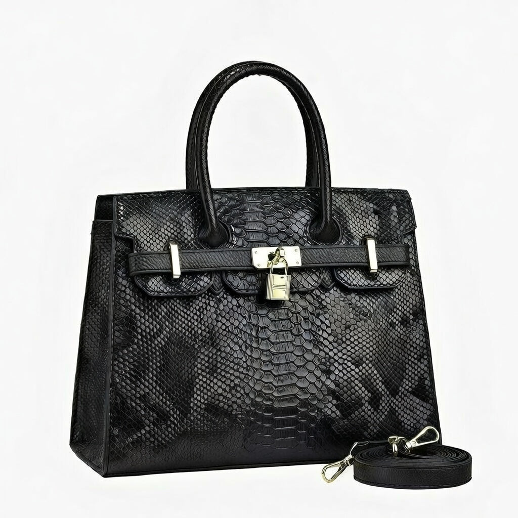 Velvet Crimson Satchel Handbag