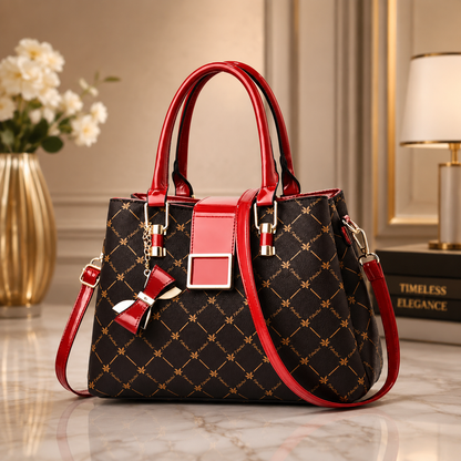 Cozy Nest Comfort Women's Vintage Style Floral Pattern PU Leather Crossbody Satchel