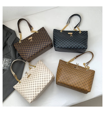 Fawn Lattice Tote Handbag