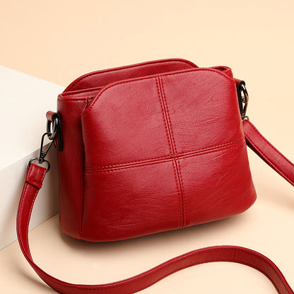 Tumbled Leather Crossbody Handbag