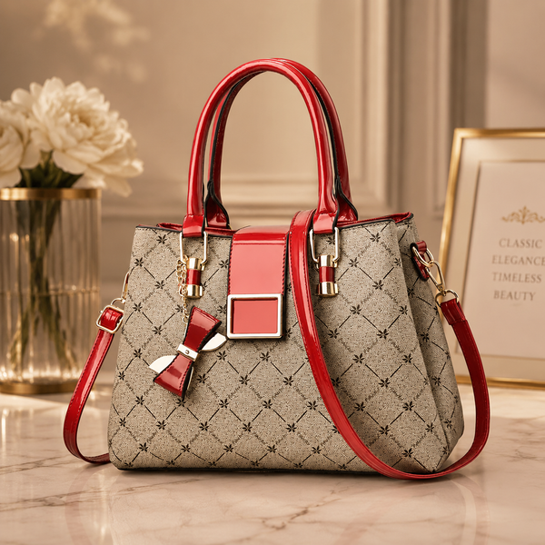 Cozy Nest Comfort Women's Vintage Style Floral Pattern PU Leather Crossbody Satchel