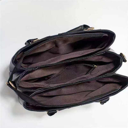 Lattice-Panel Bow Handbag