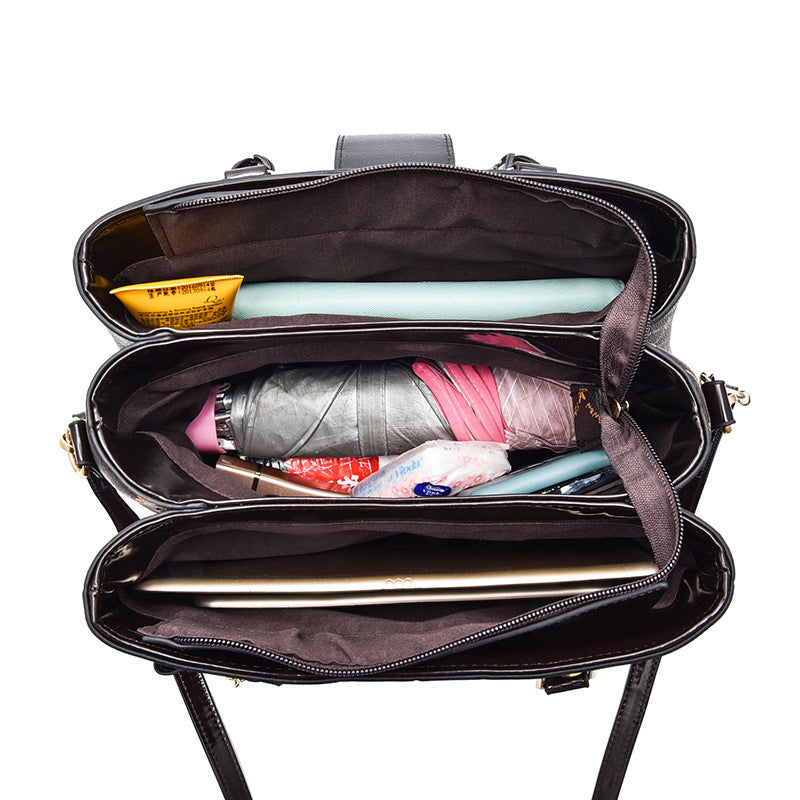 Women's Large Capacity Satchel Crossbody Bag Elegant Work Tote Handbag Australia