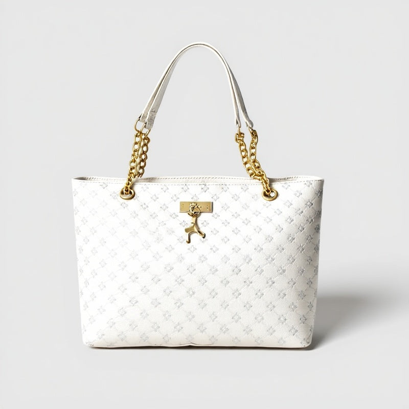Fawn Lattice Tote Handbag