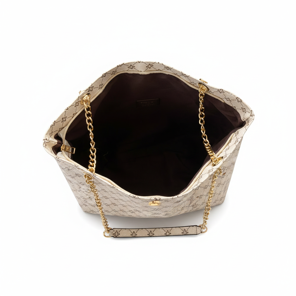 Fawn Lattice Tote Handbag