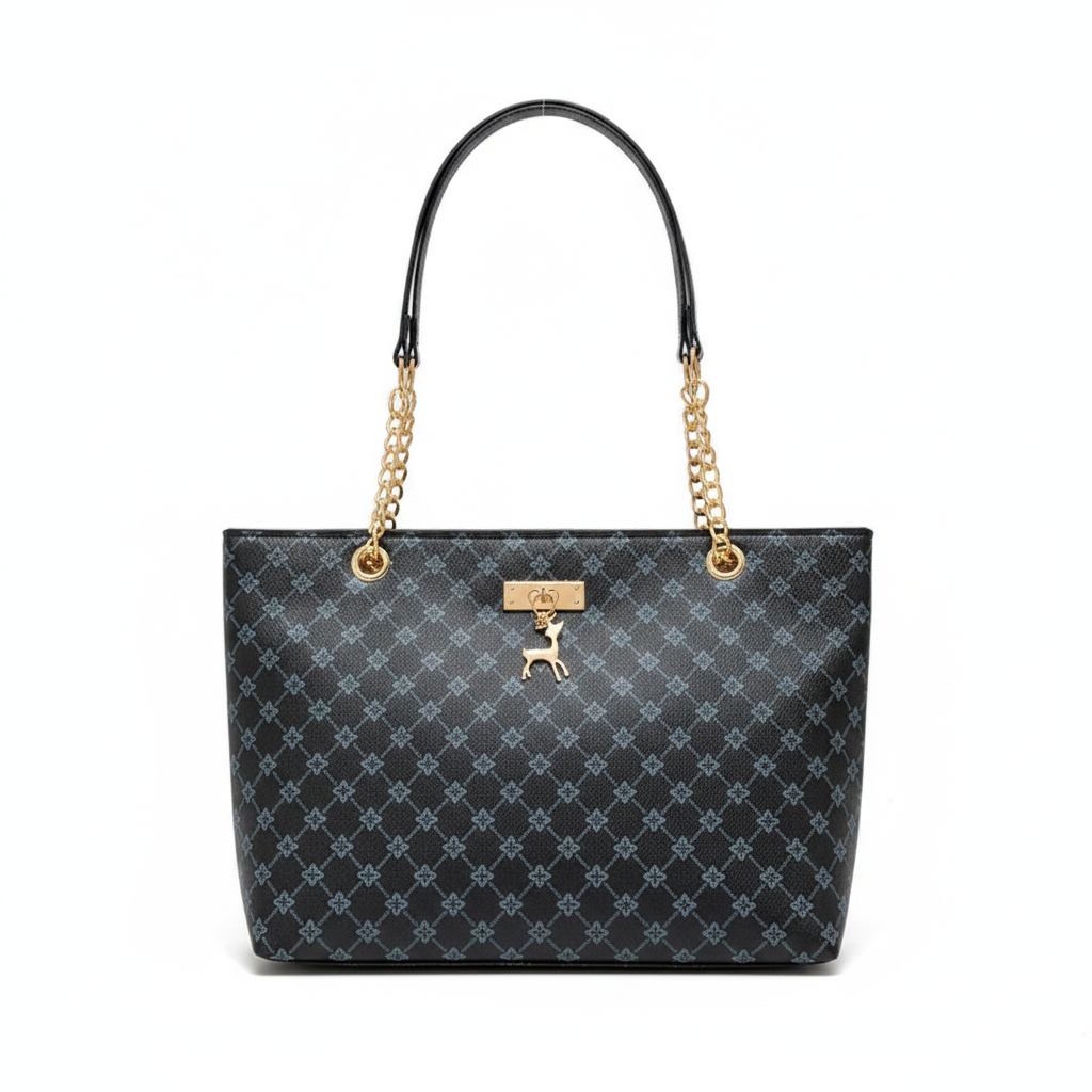 Fawn Lattice Tote Handbag