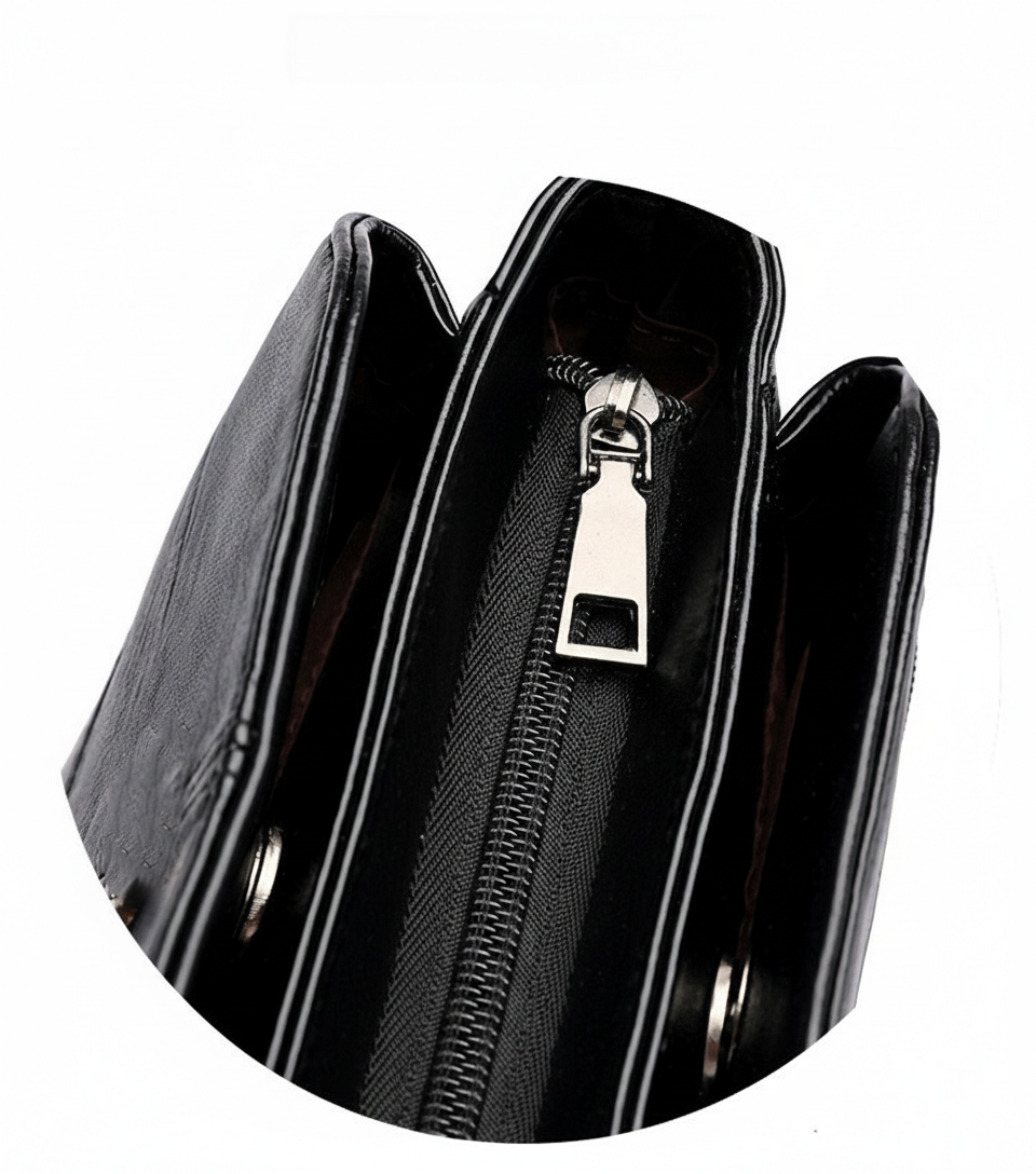 Tumbled Leather Crossbody Handbag