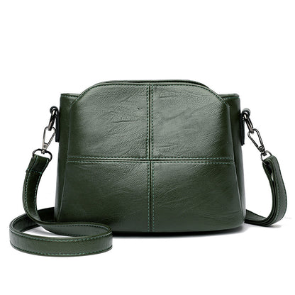 Tumbled Leather Crossbody Handbag