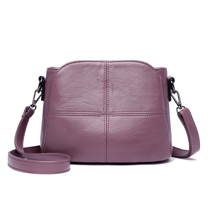Tumbled Leather Crossbody Handbag