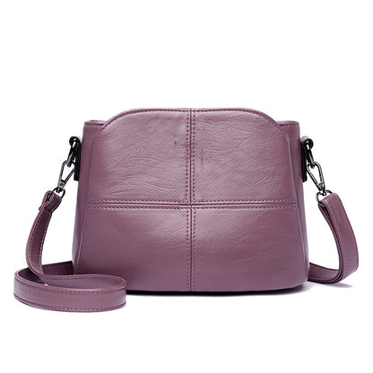 Tumbled Leather Crossbody Handbag