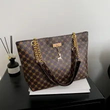 Fawn Lattice Tote Handbag